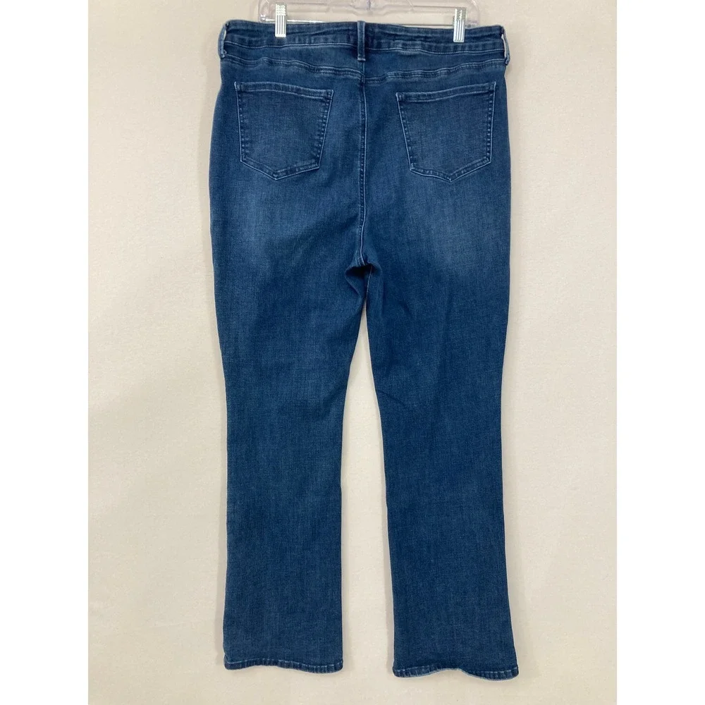 NYDJ Billie Mini Boot Jeans size 16 Medium Wash High Rise Stretch Bootcut - Picture 7 of 8